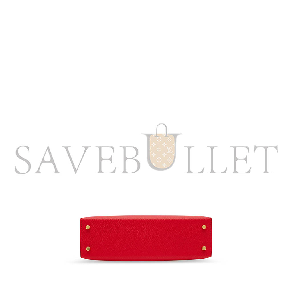 HERMÈS MASTER MINI KELLY II EPSOM HEART RED GOLD BUCKLE (19*12*5.5cm)